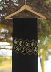 Pashmina Ari Work Shawl D - 146H - BLACK