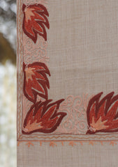 Wool Ari Work Shawl D - 27 - SKIN