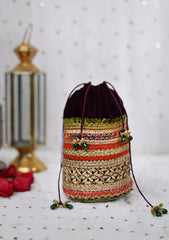 Bags Collection - Sadias Collection - Velvet Potli - D#06