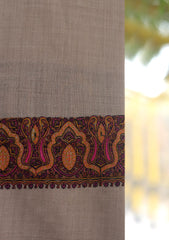 Pashmina Emboridered Shawl D - 167I - BROWN