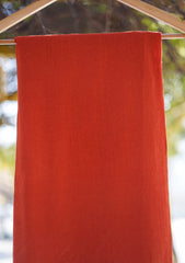 Plain Wool Shawl D - 17B - Rust