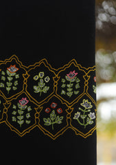 Pashmina Ari Work Shawl D - 146H - BLACK