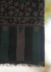 Pure Pashmina Kaani Jamawar Shawl D - 108 - BLACK