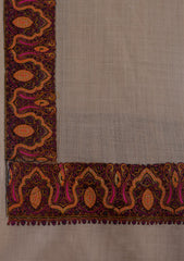 Pashmina Emboridered Shawl D - 167I - BROWN