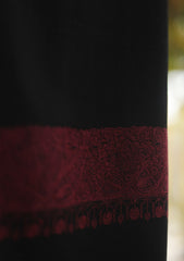 Pashmina Emboridered Shawl D - 160 - BLACK