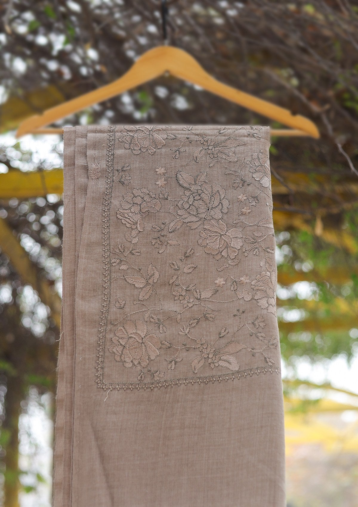 Wool Emboridered Shawl D - 06