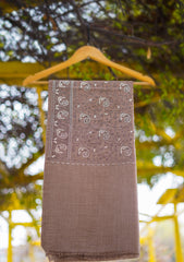 Pashmina Emboridered Shawl D - 164C - Brown