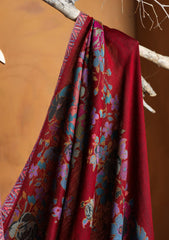 Pashmina Jamawar Shawl D#108 - Maroon