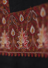 Pashmina Emboridered Shawl D - 157 - BLACK