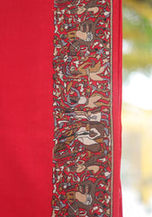 Pure Pashmina Kaani Jamawar Shawl D - 155 - Red