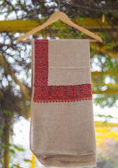 Pashmina Emboridered Shawl D - 158 - L Brown