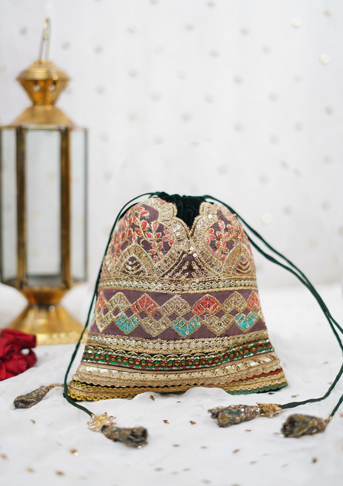 Bags Collection - Sadias Collection - Velvet Potli - D#14