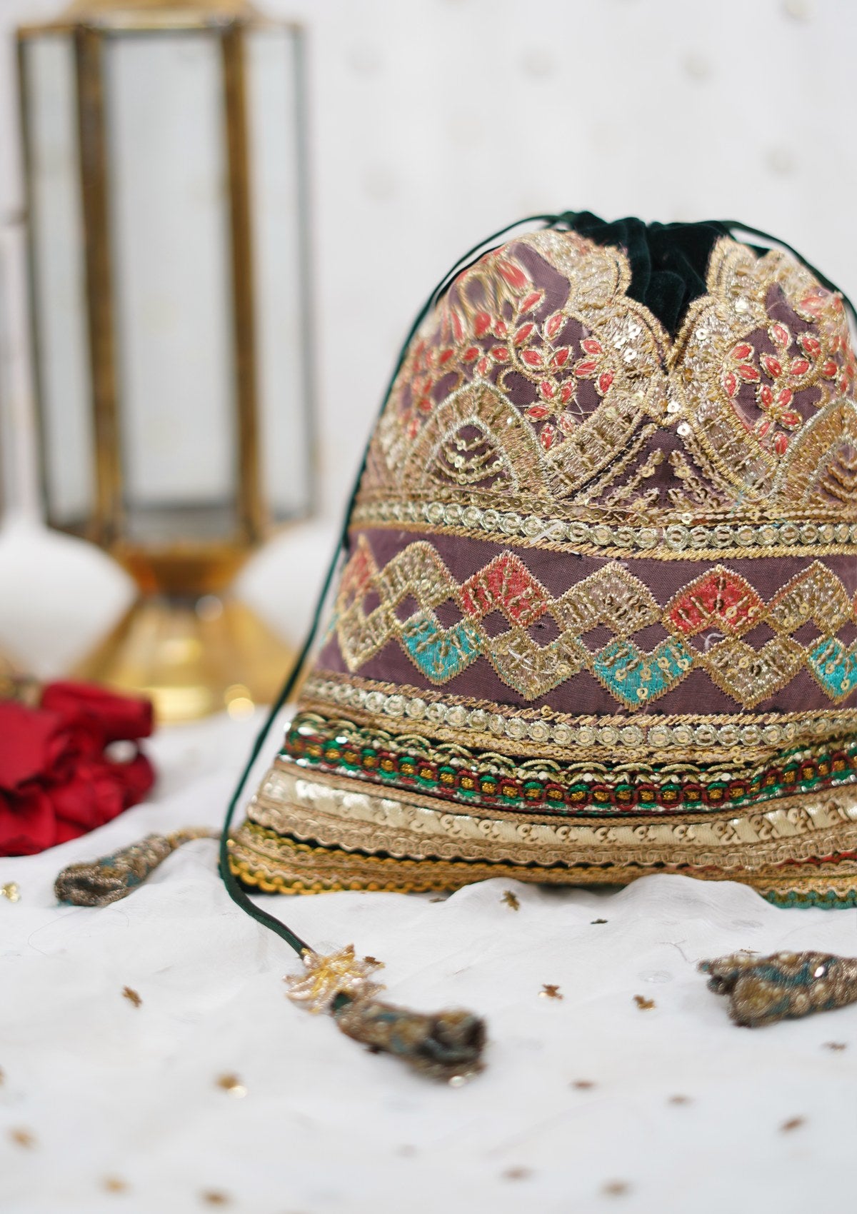 Bags Collection - Sadias Collection - Velvet Potli - D#14