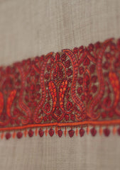 Pashmina Emboridered Shawl D - 158 - L Brown