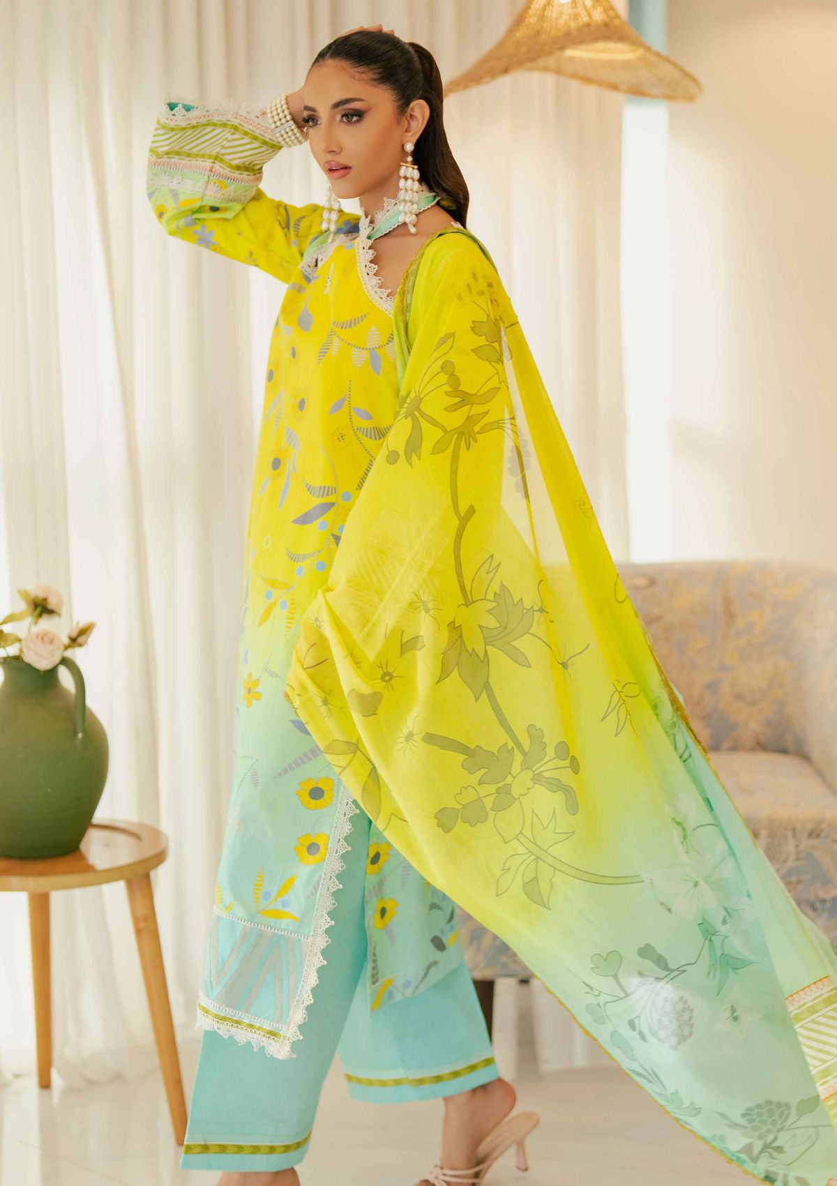 Winter Collection - Al Zohaib - Sunshine Bloom - Cotton Silk -ALCS24#09