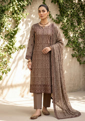 Formals - Riwaj - Fancy Bamber Chiffon - 2 Pcs Suit - CBD#11 - Chocolate
