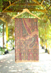 Pashmina Kaani Jamawar Shawl D - 44 - L Brown
