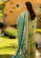 Lawn - Elaf Premium - Print Chikankari 25 - ELK-07A ALLURE