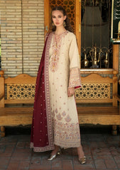 Winter - Mushq - Hemline Bukhara - Unstitched 26 - Frosted Dome