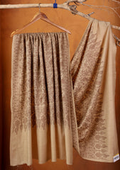 Pashmina Embroidered Jaaldar Shawl D#12 - Skin 1