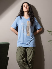 Pret - Moven - Round Neck T-Shirt - Blue