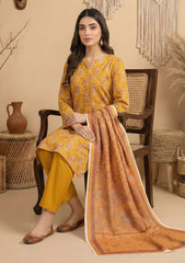 Winter - Rubaaiyat - D Prints - Marina 26 - Wool Shawl - RPM#07 - Golden