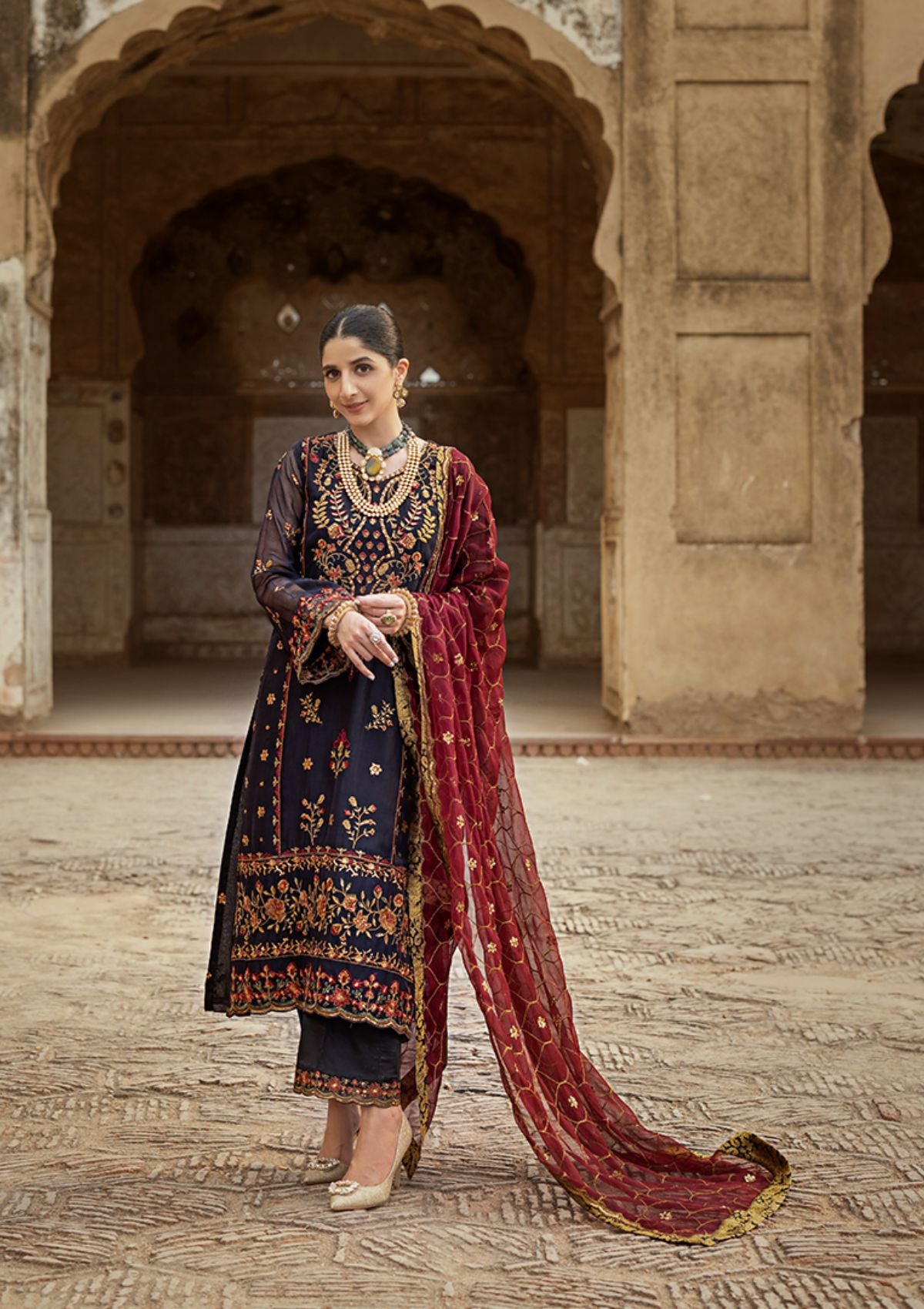 Formal Collection - Zainab Chottani - Tahra - Festive - D#03 - Firdaus