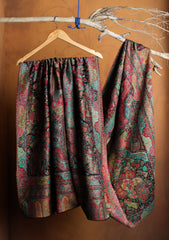 Pashmina Zari Jamawar Shawl D#60 - Black