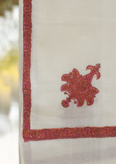 Pashmina Emboridered Shawl D - 151 - Off white