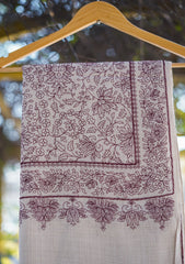 Pashmina Emboridered Shawl D - 133 - Fawn
