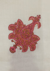 Pashmina Emboridered Shawl D - 151 - Off white