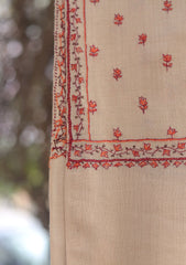 Wool Needle Work Shawl D - 70D - L BEIGE