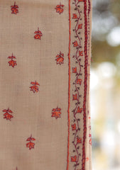 Wool Needle Work Shawl D - 70D - L BEIGE