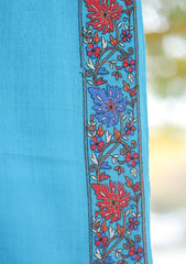 Pashmina Emboridered Shawl D - 163 - Ferozi