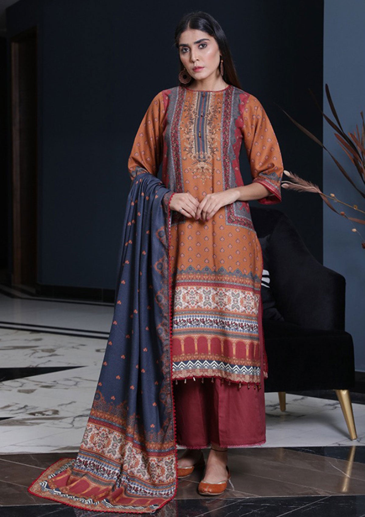 Winter Collection - Humdum - Kashaf - Wool Prints - KS#05