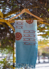 Pashmina Emboridered Shawl D - 141S - Ferozi