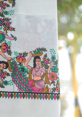 Pashmina Emboridered Shawl D - 155 - Off White