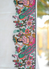 Pashmina Emboridered Shawl D - 155 - Off White