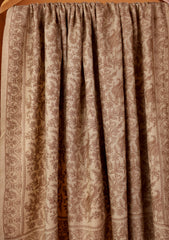 Pashmina Embroidered Jaaldar Shawl D#12 - Skin 1