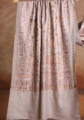 Pashmina Ari Work Jaaldar Scarf D#02 - M Skin