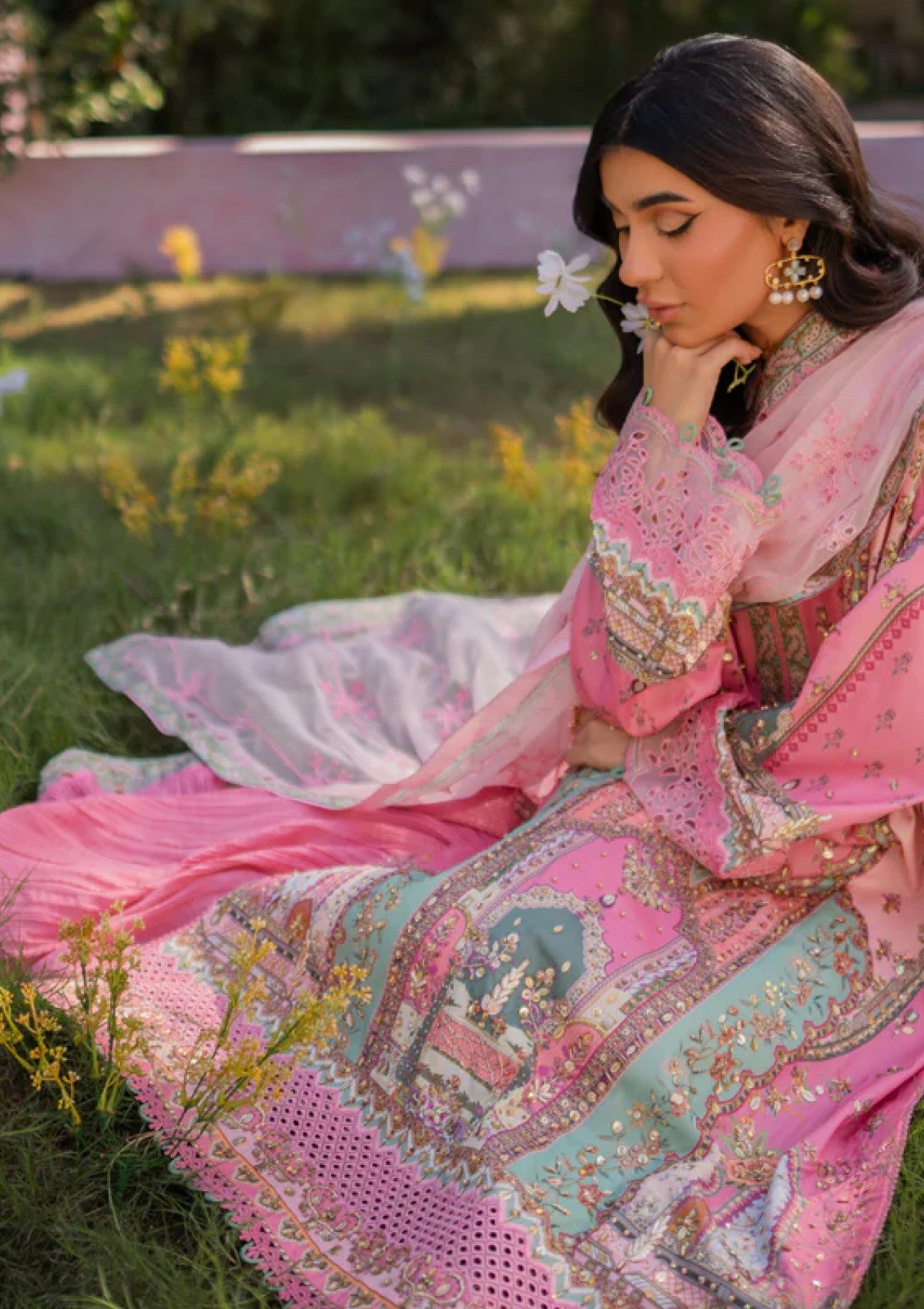 Winter Collection - Qalamkar - Luxe Silk 24 - UA-07 TESSA