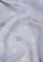Elite Men Compact Yarn Selvage Cotton & Jacquard Fabric - B Grey