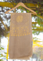 Pashmina Ari Work Shawl D - 143 - L BROWN