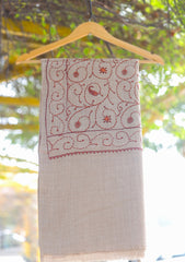 Wool Emboridered Shawl D - 02 - D Skin