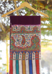 Pure Pashmina Qalamkari Shawl D - 23 - MAGNETA