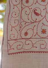 Wool Emboridered Shawl D - 02 - D Skin