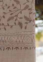 Wool Ari Work Shawl D - 21G - S FAWN