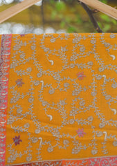 Pashmina Emboridered Shawl D - 154C - MUSTARD