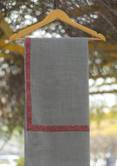 Pashmina Emboridered Shawl D - 148F - GREY