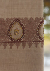Wool Ari Work Shawl D - 33 - S BROWN